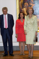 La Reina Sofia inaugura  "El ultimo Rafael" en el Prado. 