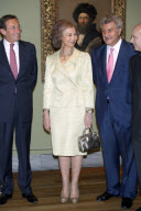 La Reina Sofia inaugura  "El ultimo Rafael" en el Prado. 