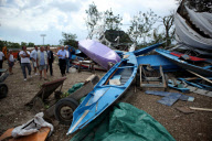 Twister ravages Venice lagoon