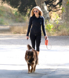 Amanda Seyfried Hikes With Her Pup