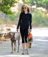Amanda Seyfried Hikes With Her Pup