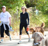 Amanda Seyfried Hikes With Her Pup