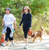 Amanda Seyfried Hikes With Her Pup