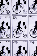 Man starts own Penny Farthing bicycle postal service in Bude, Cornwall, Britain - May 2012