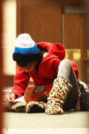 *EXCLUSIVE* Willow Smith cozies up with some books at Barnes and Noble