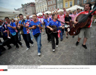 POZNAN: Croatian fans prior to Euro 2012 group C match