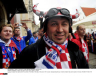 POZNAN: Croatian fans prior to Euro 2012 group C match