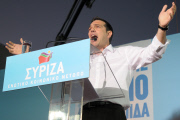 Syriza Wahlkampf in Athen