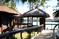 Makepeace Island, which is owned by Richard Branson and Brett Godfrey, Queensland, Australia - Jun 2012