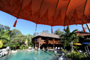 Makepeace Island, which is owned by Richard Branson and Brett Godfrey, Queensland, Australia - Jun 2012