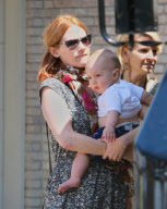 January Jones Takes Xander to a Father's Day {Party