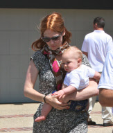January Jones Takes Xander to a Father's Day {Party