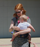 January Jones Takes Xander to a Father's Day {Party