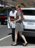 January Jones Takes Xander to a Father's Day {Party