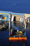 Capsized cruise ship Costa Concordia, Giglio, Italy - 13 Jun 2012