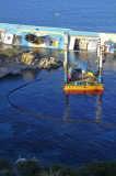 Capsized cruise ship Costa Concordia, Giglio, Italy - 13 Jun 2012