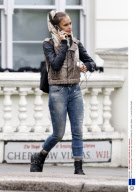 Alice Dellal shopping at Agent Provocateur with boyfriend, Notting Hill, London, Britain - 11 Jan 2012