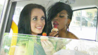 Katy Perry and Rihanna lookalikes, London, Britain - Jun 2012
