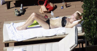 Brooklyn Decker shows off her bikini body on Monday, April 9th in Sydney, Australia.