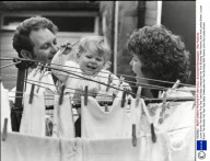 Louise Brown The Worlds First Test Tube Baby Celebrates Her First Birthday With Parents John And Lesley Brown.