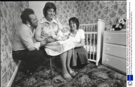 Louise Brown The Worlds Fist Test Tube Baby With Her Parents John And Lesley And Stepsister Sharon