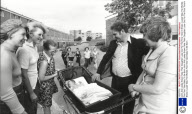 John And Lesley Brown Take Their Daughter Luise Out For The First Time In Bristol. Louise Was The Worlds First Test Tube Baby To Be Born