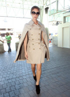 Victoria Beckham Departs LAX