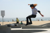 Shaun White Filming A Skate Video In Venice Beach
