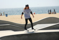 Shaun White Filming A Skate Video In Venice Beach