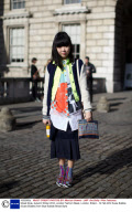 Street Style, Autumn Winter 2012, London Fashion Week, London, Britain - 19 Feb 2012