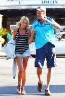 *EXCLUSIVE* David Hasselhoff and girlfriend Hayley Roberts go to the movies together