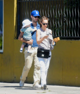 Natalie Portman, Her Husband Benjamin, And An Adorable Baby Aleph Get Lunch in Hollywood
