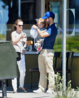 Natalie Portman, Her Husband Benjamin, And An Adorable Baby Aleph Get Lunch in Hollywood