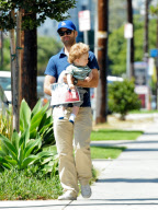 Natalie Portman, Her Husband Benjamin, And An Adorable Baby Aleph Get Lunch in Hollywood