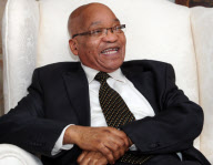 President Jacob Zuma during an interview in Johannesburg, South Africa - 11 Apr 2012