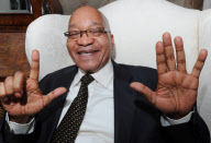 President Jacob Zuma during an interview in Johannesburg, South Africa - 11 Apr 2012