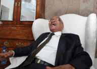President Jacob Zuma during an interview in Johannesburg, South Africa - 11 Apr 2012