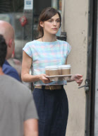 Keira Knightley On Set