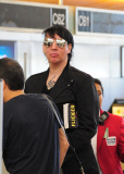 Marilyn Manson Departs LAX Sans Makeup