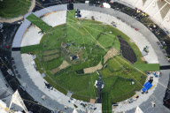 Aerial view of the London 2012 Olympic Park, London, Britain - 30 Jun 2012