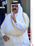PARIS: Sheikh Hamad Bin Khalifa Al-Thani after meeting