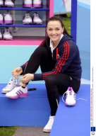 Victoria Pendleton and Jamie Oliver launch the Samsung Hope Relay, London, Britain - 14 May 2012