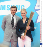 The Olympics Event Hosted By Samsung In Docklands Today Attended By David Beckham Zara Philips And Seb Coe. Pic-james Emmett 13th June 2011