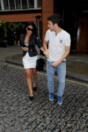 Cesc Fabregas and Girlfriend leaving Zuma