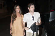 Iker Casillas y Sara Carbonero salen a cenar tras la victoria de la Eurocopa en Madrid.