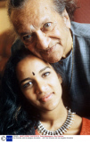Ravi Shankar, with his daughter Anoushka  - 1997