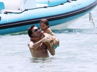El futbolista italiano Andrea Pirlo disfruta de unas vacaciones familiares en Ibiza.