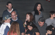 Michael Douglas and Catherine Zeta-Jones leaving a party in Malibu