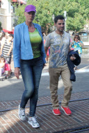 Brigitte Nielsen catches a movie at The Grove