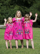 Crown Princess Maxima and Crown Prince Willem-Alexander with their children at a summer photocall at their residence in Wassenaar near The Hague, Holland - 07 Jul 2012